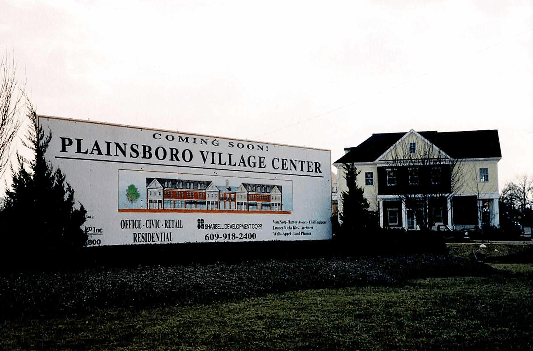 Plainsboro Village Center construction, April 2006